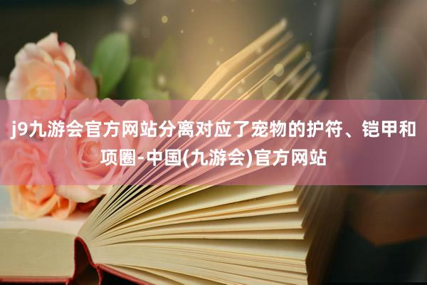 j9九游会官方网站分离对应了宠物的护符、铠甲和项圈-中国(九游会)官方网站