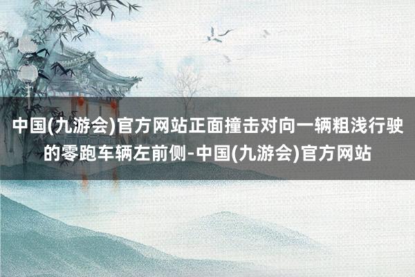 中国(九游会)官方网站正面撞击对向一辆粗浅行驶的零跑车辆左前侧-中国(九游会)官方网站
